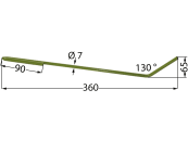 Striegelzinken 360 x 7 mm rechts für Amazone Saatstriegel 