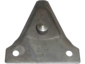 ESM Messerklinge 75 x 71,5 x 2,8 mm, mit Pilz, für Doppelmesser-Mähbalken (Schwingenantrieb) Agria, Rapid Typ 306 L, M 203 und 205, 267 1021 