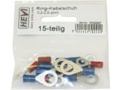 Hevi Ringkabelschuh-Sortiment 0,25 – 1,0 mm², 1,0 – 2,5 mm², 15 St., teilisoliert 