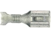 Herth + Buss Flachsteckhülse 4,8 x 0,8 mm, Kabel 0,5 – 1 mm², Messing verzinnt; unisoliert, mit Rastnase, 50 251 205 