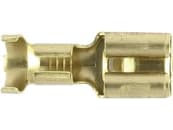 Herth + Buss Flachsteckhülse 6,3 x 0,8 mm Messing blank; unisoliert mit Rastpunkten 