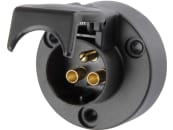 TAEUYYM Stecker 3 Polig und Steckdose 3-Polig, 12V Traktor 3 polig Stecker  Steckdose, Din 9680 Wasserdicht Anhänger Stecker Steckdose 3 Polig, Für