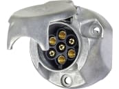 Herth + Buss Steckdose "N-Typ", 7-polig, 6 – 12 V, Flachsteckanschluss, Aluminium, ISO 1724 N-Typ, 51 305 220 