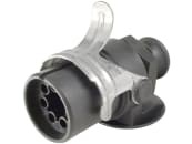 Herth + Buss ABS-Stecker 5-polig, 24 V, Crimpverbinder, mit Zugentlastung, gedrehten Kontakten, Trompetenkappe und Manteldichtung, 51 305 548 