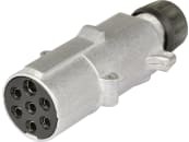 Herth + Buss Stecker 24 V, 7-polig, Flachsteckanschluss 6,3 mm, Aluminium, 51 305 586 