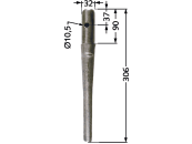 Industriehof® Kreiseleggenzinken links/rechts, 306 mm, für Breviglieri, Schmotzer, RH-34 