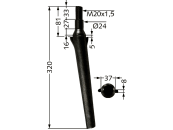 Industriehof® Kreiseleggenzinken links/rechts, 320 mm, M 20 x 1,5 für Celli, Perugini, RH-5 B 