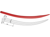 Industriehof® Frontladerzinken 600 mm, , spitz, gebogen, für Hydrac, Stoll, 18608 