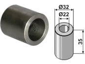 Industriehof® Buchse 35 x 5 mm, Ø innen 22 mm, Ø außen 32 mm, für Agrimaster, Agromec, 63-AGM-502 