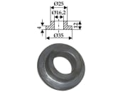 Industriehof® Innenbuchse 12 x 4,4/9,4 mm, Ø innen 16,2 mm, Ø außen 25 mm; 35 mm, für Sovema, 63-SOV-61 