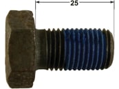 Industriehof® Sechskantschraube M 14 x 1,5 x 25 - 8.8 ohne Sicherungsmutter für Dücker, Fehrenbach, 63-1425 