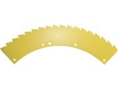 MWS Sägemesser links/rechts, große Trommel, gelb, 415 x 100 x 3,5 mm, Drehrichtung links/rechts, Laserbeschichtung für Kemper M4500, 445 