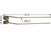 Schwaderzinken 615 x 90 x 9,5 mm für Kuhn Kreiselschwader 