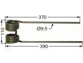 Kreiselheuerzinken links 395 x 110 x 9,5 mm für Kuhn Kreiselheuer GF 400, 500, 600, 5000, 6000, 7000, 8000, 10000, 13000, 17000 