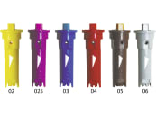 Lechler Air-Injektor Schrägstrahldüse "IS", 80° asymmetrisch (20°/60°), POM 