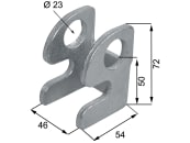 Lager, 54 x 72 mm, Ø innen 23 mm, für Zentralverriegelung 