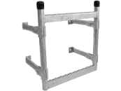 Aufstiegsleiter Höhe 380 mm, 2-sprossig, Stahl verzinkt 