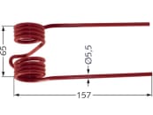 Pick-up Zinken 157 x 65 x 5,5 mm für Ladewagen Pöttinger, Strautmann 