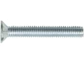 Senkkopfschraube DIN 963, 4.8, verzinkt; blau passiviert (A2K), Schlitz Senkkopfschraube DIN 963, 4.8, verzinkt; blau passiviert (A2K), Schlitz