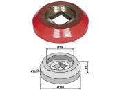 Industriehof® Innenflansch 138 x 75 x 35 mm für Lagerung für Vierkantwelle 40 x 40 mm (Best. Nr. 10075727), Bougnot, Dal-Bo, Gregoire BessonKuhn, Quivogne, 31-0037H 