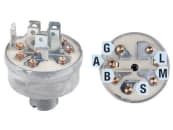 Zündschloss "Indak" Einbaumaß Ø 16 mm, 6 x Steckanschluss, 3 Positionen, für Motor Briggs & Stratton Zündschloss "Indak" Einbaumaß Ø 16 mm, 6 x Steckanschluss, 3 Positionen, für Motor Briggs & Stratton