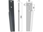 Industriehof® Kreiseleggenzinken rechts 60 x 350 x 12 mm, Bohrung 13 mm für Breviglieri, Schmotzer, RH-93-DER 