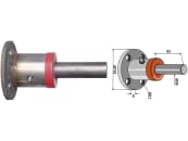 Industriehof® Scheibenlager Ø Welle 30 mm, Länge 93 mm, Lochkreis 86 mm 