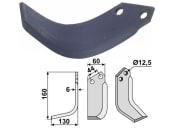 Industriehof® Fräsmesser links/rechts 160 x 130 x 6 mm, Bohrung 12,5 mm für Agritalia, Carraro S.p.A. 