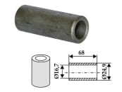 Industriehof® Buchse 68 x 4,1 mm, Ø innen 16,7 mm, Ø außen 24,9 mm, für Breviglieri, 63-BRE-01 