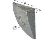 Industriehof® Säschar 20 x 50 x 35 mm, ohne Loch für Isaria 6000, 6050, EURODRILL, DKA, DK, 99.IS-03 