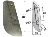 Industriehof® Säschar, 19 x 161 x 53 mm, 2-Loch für Saxonia, 99.SA-01 