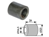 Industriehof® Buchse 28 x 4,25 mm, Ø innen 16,5 mm, Ø außen 25 mm, für Claas, Ferri, Kuhn, Nobili, Vogel & Noot, 63-FEI-63 