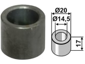 Industriehof® Buchse 17 x 2,75 mm, Ø innen 14,5 mm, Ø außen 20 mm, für Agrimaster, Agromec, Orsi, 63-AGM-506 