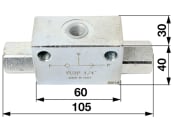 Walterscheid Wechselventil, VS 06 1/4“, für Stabilisator hydraulisch HGST, 1202997 