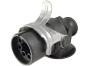 Herth + Buss EBS-Stecker 7-polig, 24 V, Crimpverbinder, mit Zugentlastung, gedrehten Kontakten, Trompetenkappe, Manteldichtung, 51 305 551 