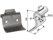 Industriehof® Schlegelmesser 120 x 120 x 10 mm, Bohrung 14,5 mm, für Dücker, 63-DÜC-01-1 