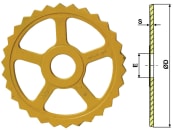 Industriehof® Sternring Ø 485 mm, 95 mm, 15,0 mm, Grauguss (GG20), für Väderstad, 311-533 