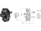 Bondioli & Pavesi Reibscheibenkupplung 100; Global; SFT 7; G8; H8; S8, 1 3/4'' 20, FV 34 - EinstellbaresDrehmoment, 661L53338R 