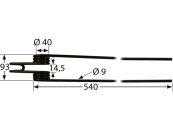 Schwaderzinken 540 x 93 x 9 mm für Deutz-Fahr Kreiselschwader 