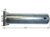 Gabelgelenkbolzen Ø 28 mm, Bohrung 6,3 mm, für hydraulische Oberlenker 