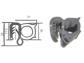 Dichtungsprofil universal mit Schlauchkanal für Front-, Seiten- und Heckscheiben, Klemmbereich 5 – 6 mm 