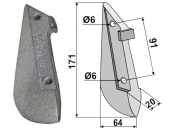 Industriehof® Säschar, 2-Loch, 20 x 171 x 64 mm für Amazone, 99.AM-01 