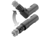 Herth + Buss Stecker 12 – 24 V, 1-polig, mit Buchse, Sicherung, Winkelgelenk, Zugentlastung, 51 306 068 