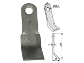 Industriehof® Y-Messer 230 x 60 x 7 mm, Bohrung 28,5 mm, für Cabe (Nuova Cabe), Forigo, 63-CAE-04 