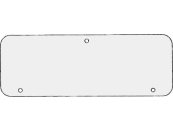 Heckscheibe, klar, unten, für Case IH XL, 3000, 4000, Kabine XL 