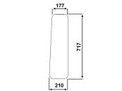 Seitenscheibe, klar, für Mercedes-Benz MB-Trac 441 671 04 10 