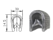 Kantenschutz für Verdecke und Kabinen, 1 – 4 mm 