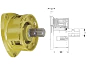 Walterscheid Reib-Freilaufkupplung "PFK97/4R", Ø Teilkreis 340 mm, 1 3/4" 6, Auslösekraft 1.550 Nm, 3 x Ø 13, 1120910 