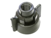 Agrotop Bajonettmutter schwarz für Düsen mit Innengewinde 1/8" NPT, Anschluss 1/8", 12817 