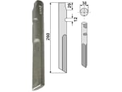 Industriehof® Kreiseleggenzinken links/rechts, 260 mm, für Krone, RH-82 